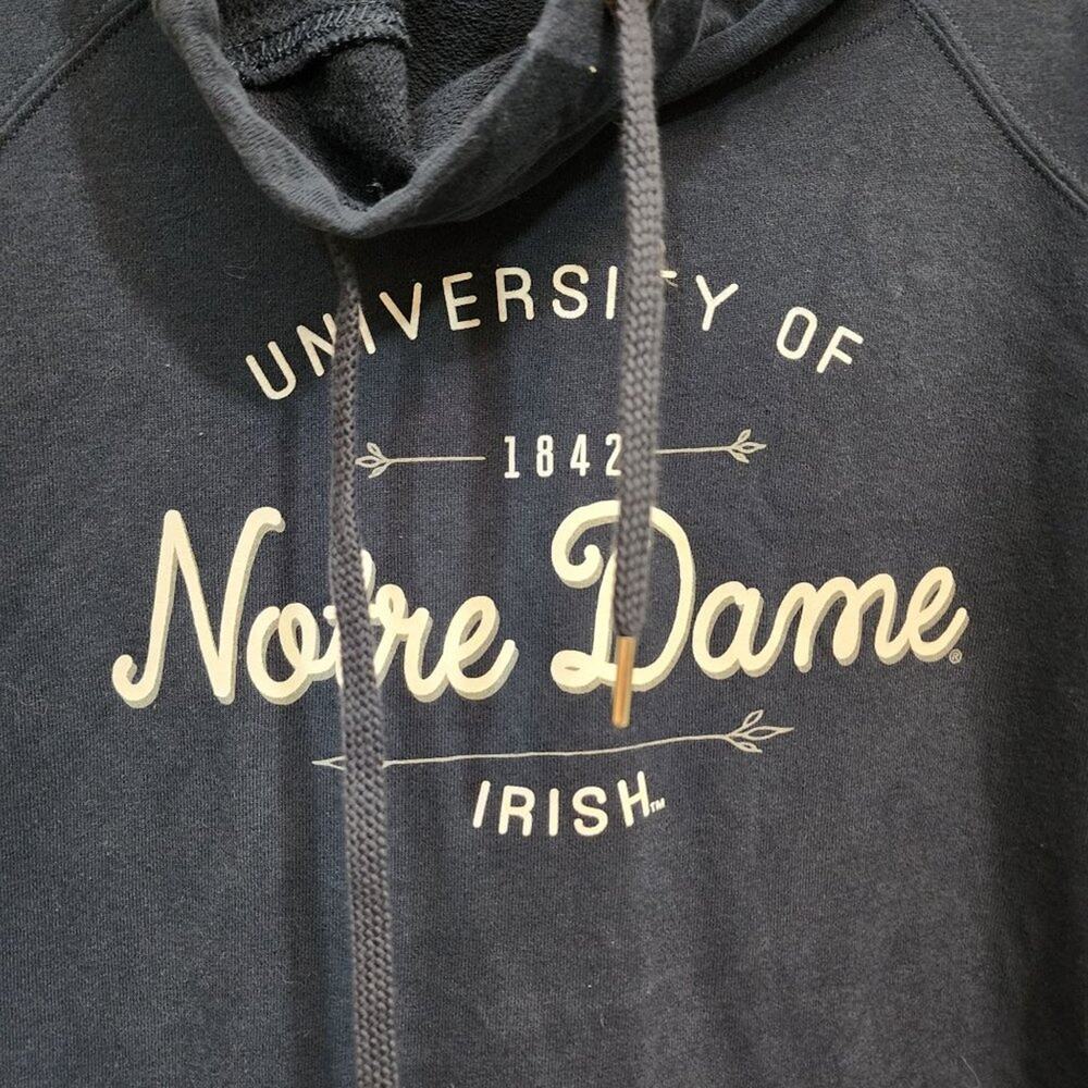 Jansport Notre Dame funnel neck long sleeve tunic sweatshirt woman's size large - Picture 7 of 9